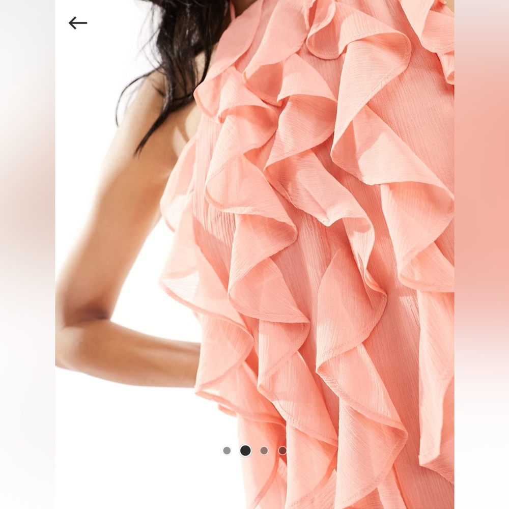Pink Ruffle Dress - Picture 3 of 4